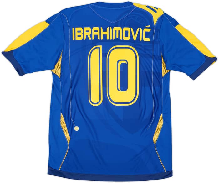2006-08 Sweden Camiseta Visitante Ibrahimovic #10 - 8/10 - (M)