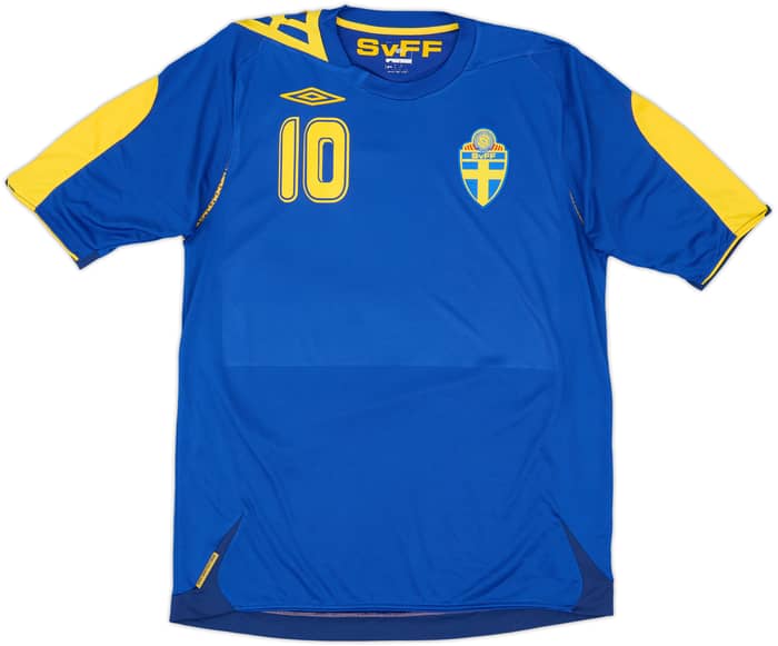 2006-08 Sweden Camiseta Visitante Ibrahimovic #10 - 8/10 - (M)