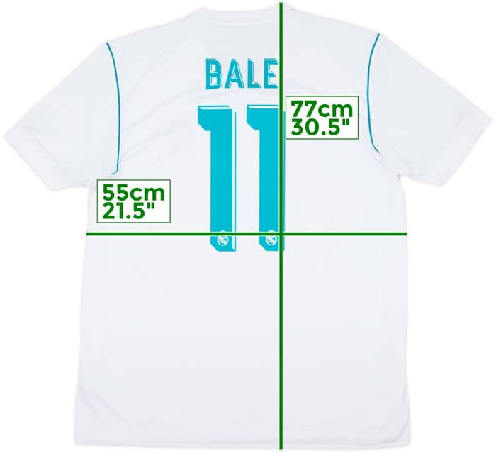2017-18 Real Madrid Home Shirt Bale #11 - 6/10 - (XL)