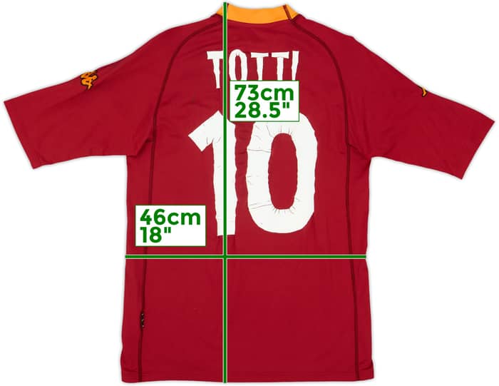 Camiseta de local del Roma 2000-01 Totti #10 - 4/10 - (L)