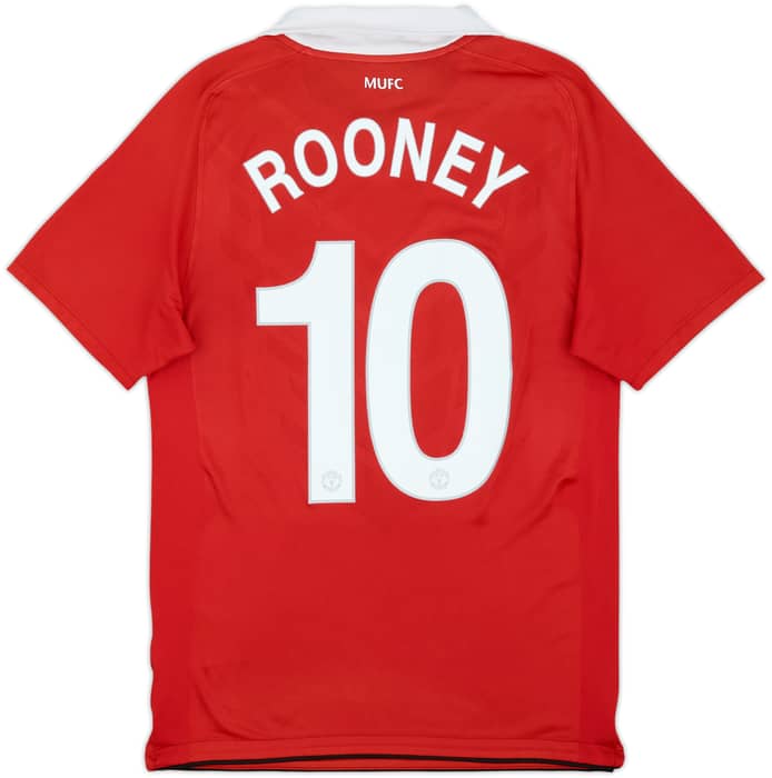 2010-11 Manchester United Home Shirt Rooney #10 - 6/10 - (S)