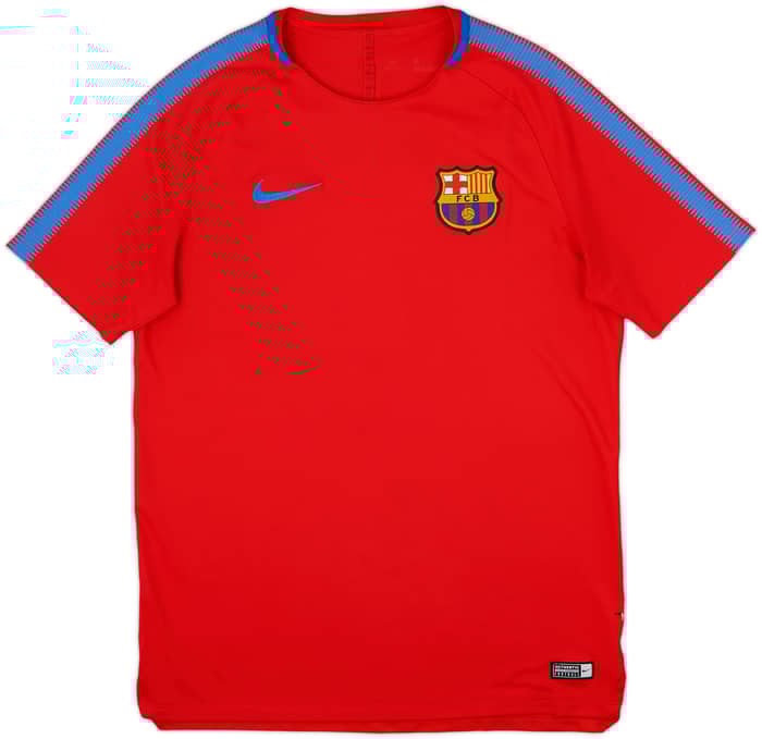 2017-18 Barcelona Nike Training Shirt - 8/10 - (L)