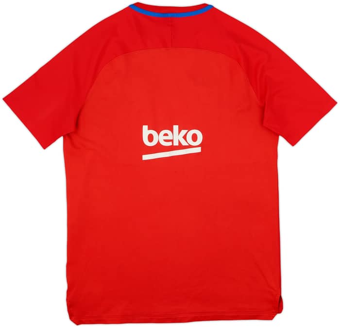 2017-18 Barcelona Nike Training Shirt - 8/10 - (L)
