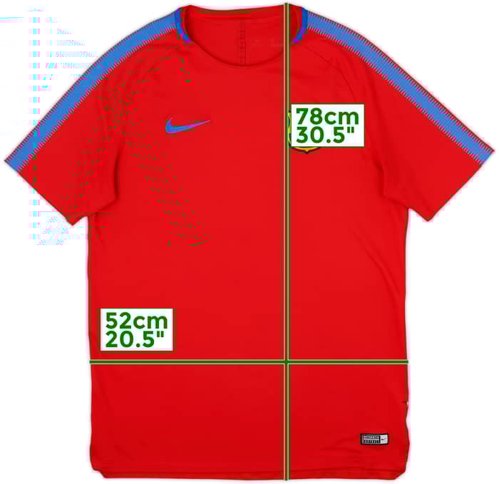 2017-18 Barcelona Nike Training Shirt - 8/10 - (L)