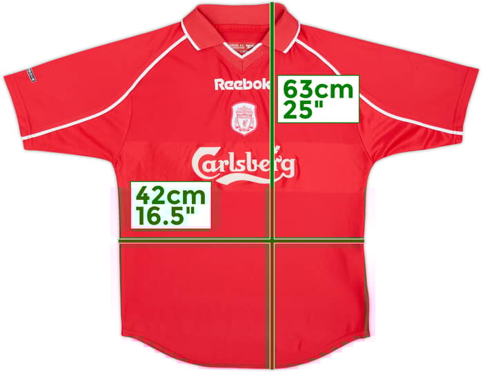 2000-02 Liverpool Home Shirt - 8/10 - (M.Boys)