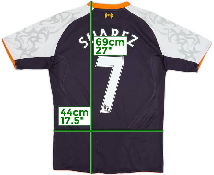 Camiseta de la tercera equipación del Liverpool 2012-13 Suarez #7 - 7/10 - (S)