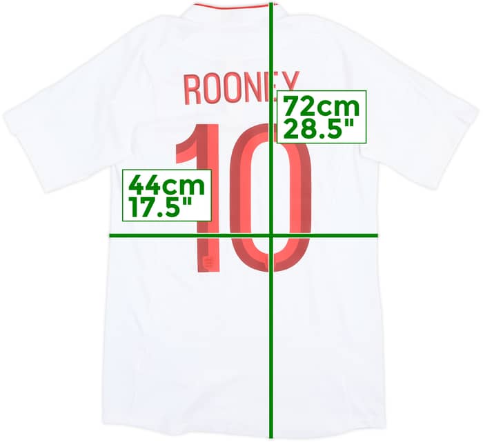 2012-13 England Home Shirt Rooney #10 - 8/10 - (S)