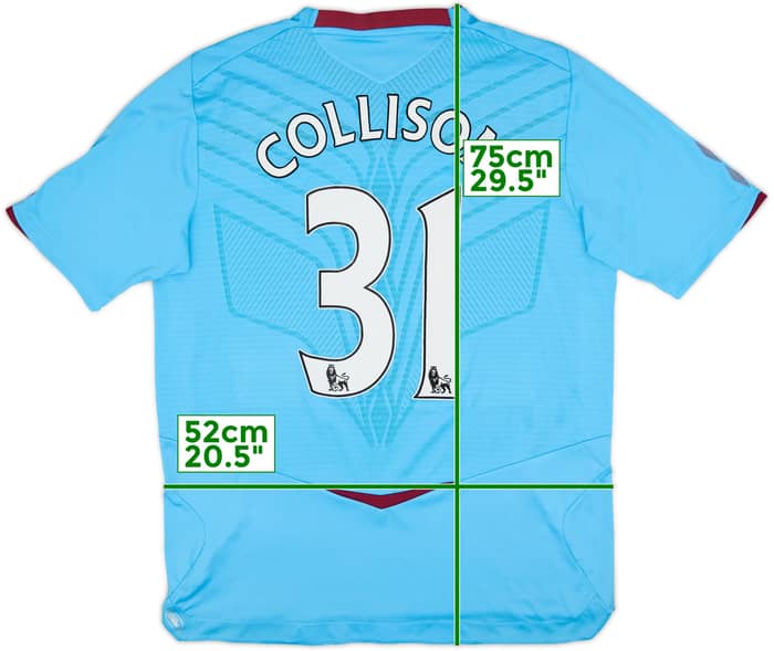 2008-09 West Ham Away Shirt Collison #31 - 6/10 - (L)