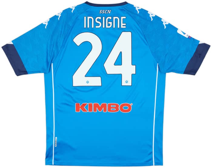 2020-21 Napoli Basic Home Shirt Insigne #24 - 8/10 - (3XL)