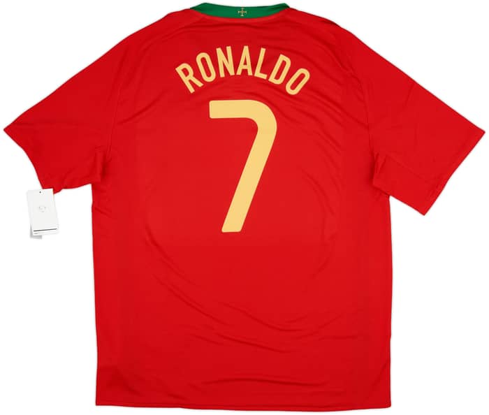 2008-10 Portugal Home Shirt Ronaldo #7 (XL)