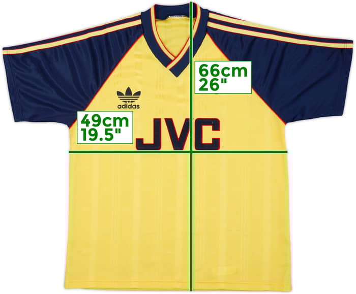 1988-91 Arsenal Away Shirt - 8/10 - (M)
