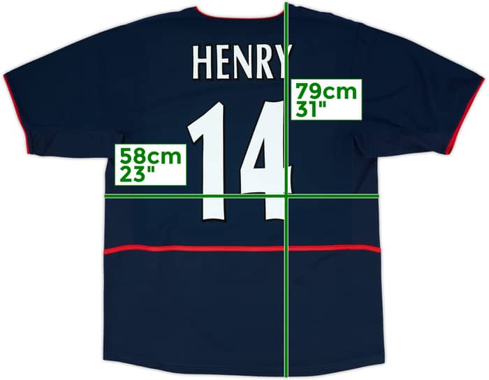 2002-04 Arsenal Away Shirt Henry #14 - 8/10 - (L)