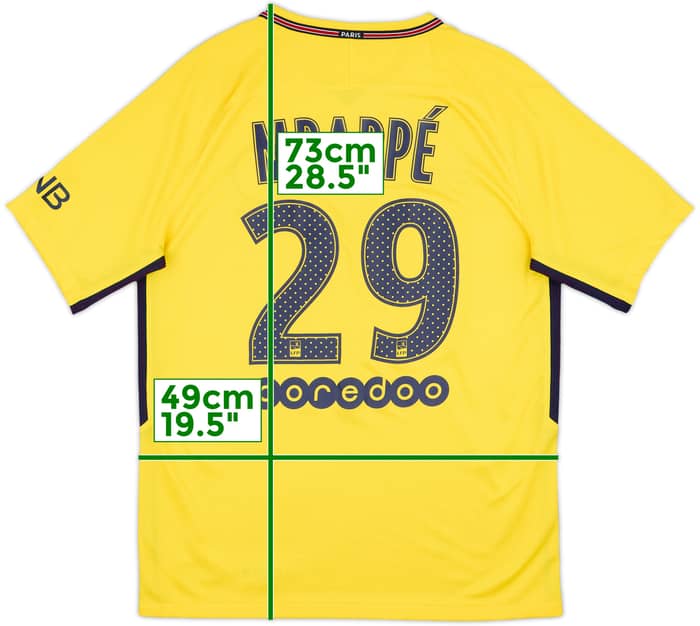 2017-18 Paris Saint-Germain Away Shirt Mbappe #29 - 8/10 - (M)