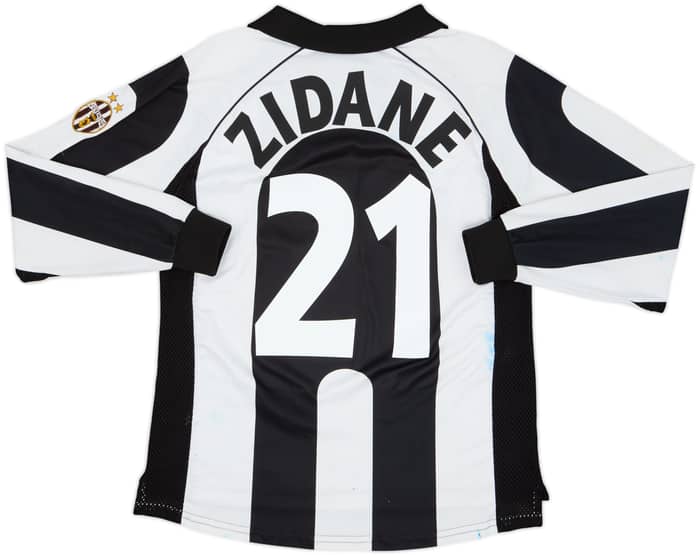 Camiseta de local de manga larga Centenario del Juventus 1997-98 Zidane #21 - 5/10 - (S)