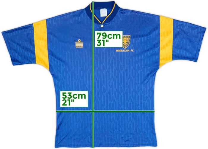 1991-92 Wimbledon Home Shirt - 8/10 - (L)
