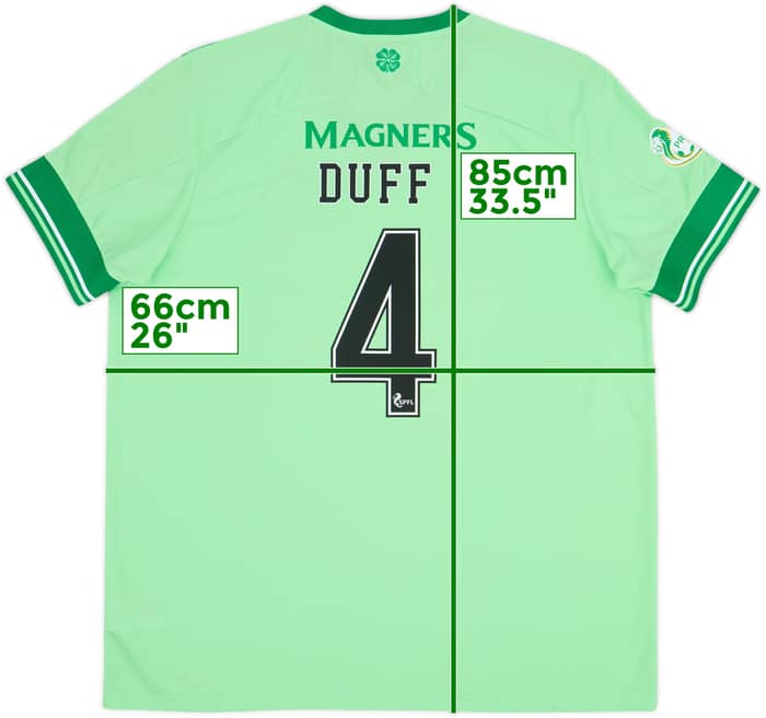 2020-21 Celtic Away Shirt Duff #4 (XXL)