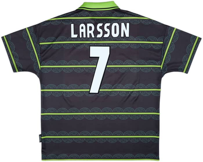 1998-99 Celtic Away Shirt Larsson #7 - 9/10 - (XXL)