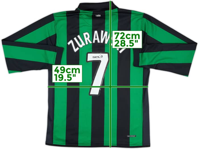 2006-08 Celtic Away L/S Shirt Zurawski #7 - 8/10 - (M)