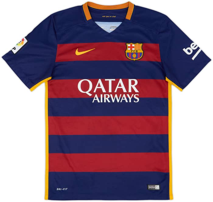 2015-16 Barcelona Home Shirt A.Iniesta #8 - 6/10 - (S)