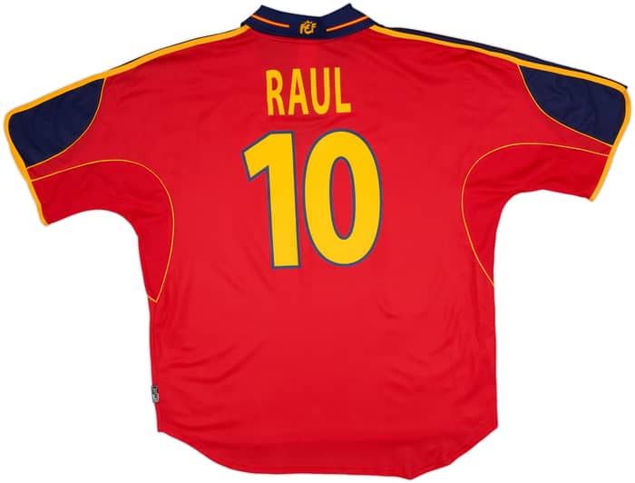 1999-02 Spain Home Shirt Raul #10 (XL)