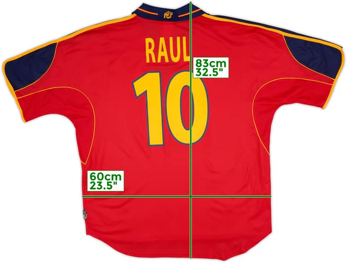 1999-02 Spain Home Shirt Raul #10 (XL)