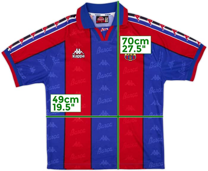 1995-97 Barcelona Home Shirt - 8/10 - (S)