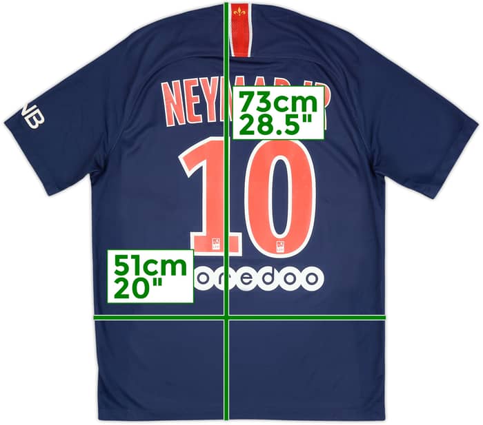 2018-19 Paris Saint-Germain Home Shirt Neymar Jr #10 - 6/10 - (M)