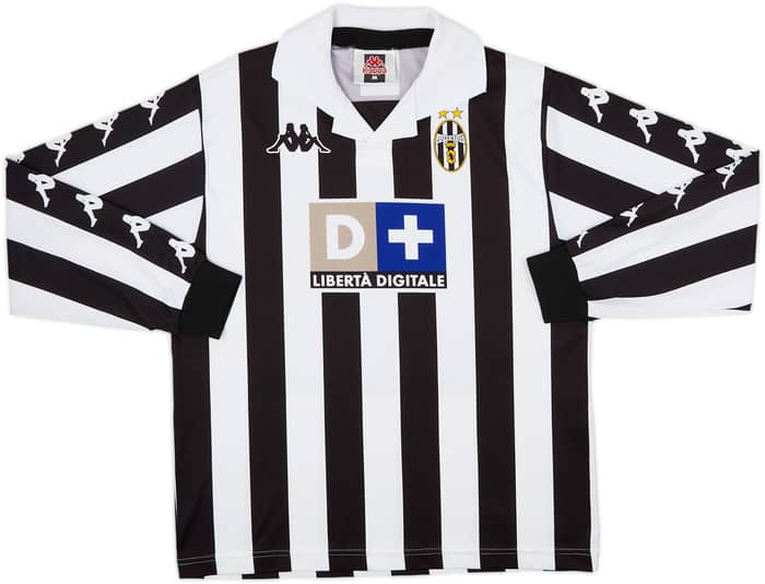 1999-00 Juventus Basic Home L/S Shirt Zidane #21 - 8/10 - (M)