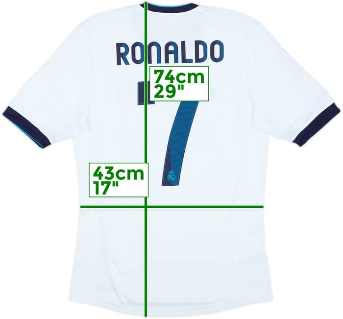 2012-13 Real Madrid Camiseta Local Ronaldo #7 - 8/10 - (S)