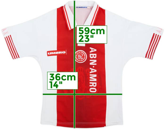 1997-98 Ajax Home Shirt - 9/10 - (M.Boys)