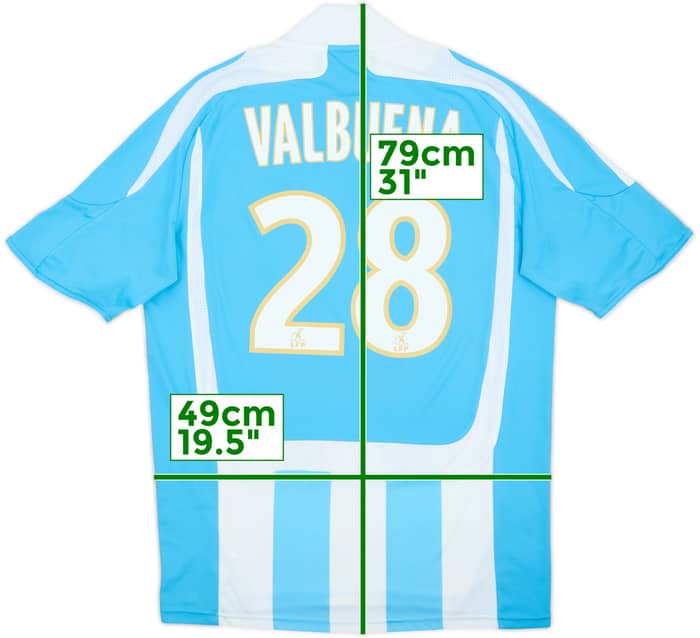 2007-08 Olympique Marseille Away Shirt Valbuena #28 - 7/10 - (S)