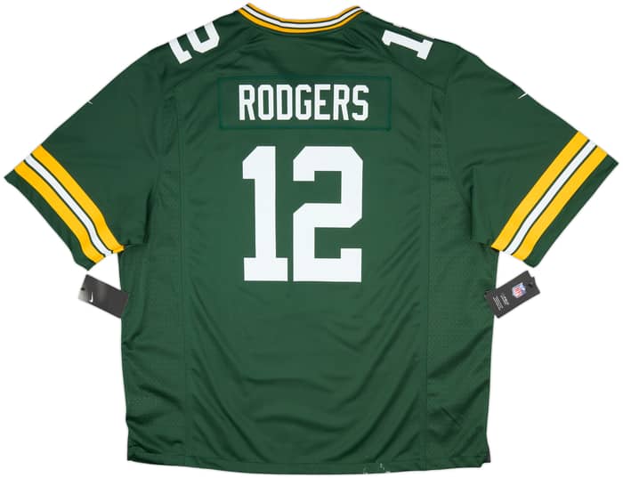 2012-22 Green Bay Packers Rodgers #12 Nike Game Home Jersey (3XL)