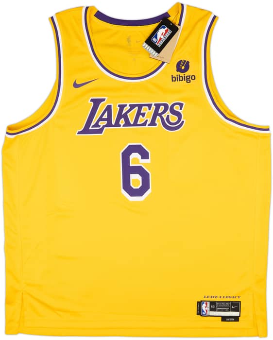 2021-23 LA Lakers James #6 Nike Swingman Away Jersey (3XL)