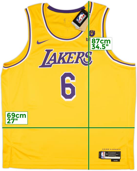 2021-23 LA Lakers James #6 Nike Swingman Away Jersey (3XL)