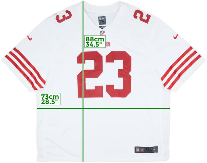 2022-25 San Francisco 49ers McCaffrey #23 Nike Game Away Jersey (3XL)