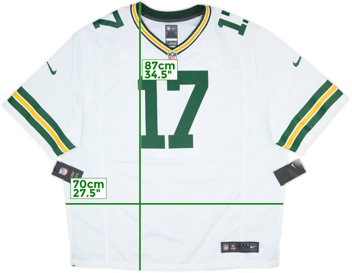 2014-21 Green Bay Packers Adams #17 Nike Game Away Jersey (3XL)