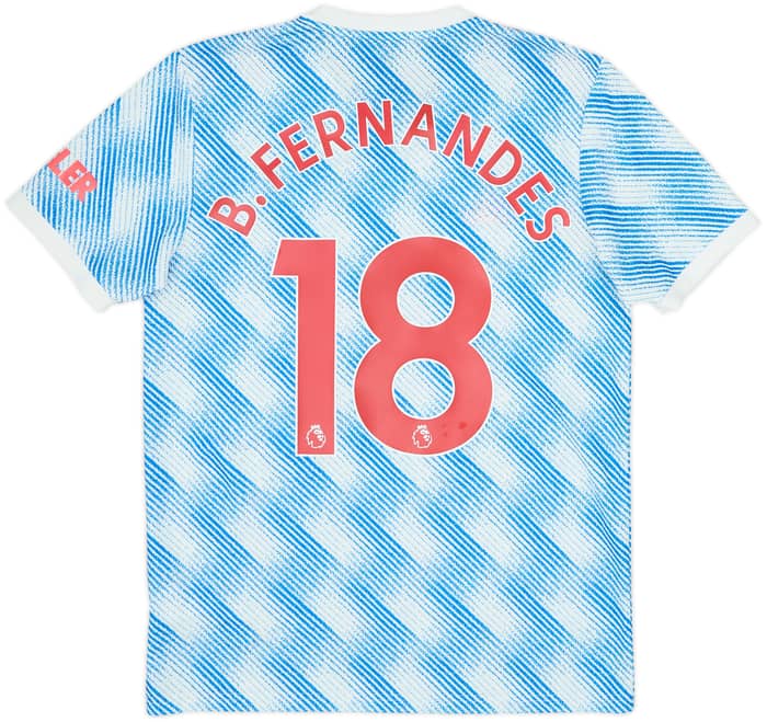 2021-22 Manchester United Away Shirt B.Fernandes #18 - 9/10 - (M)