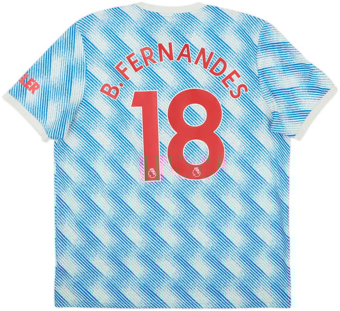 2021-22 Manchester United Away Shirt B.Fernandes #18 - 6/10 - (XL)