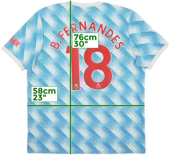 2021-22 Manchester United Away Shirt B.Fernandes #18 - 6/10 - (XL)