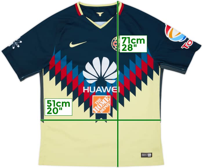 2017-18 Club America Home Shirt - 9/10 - (L)