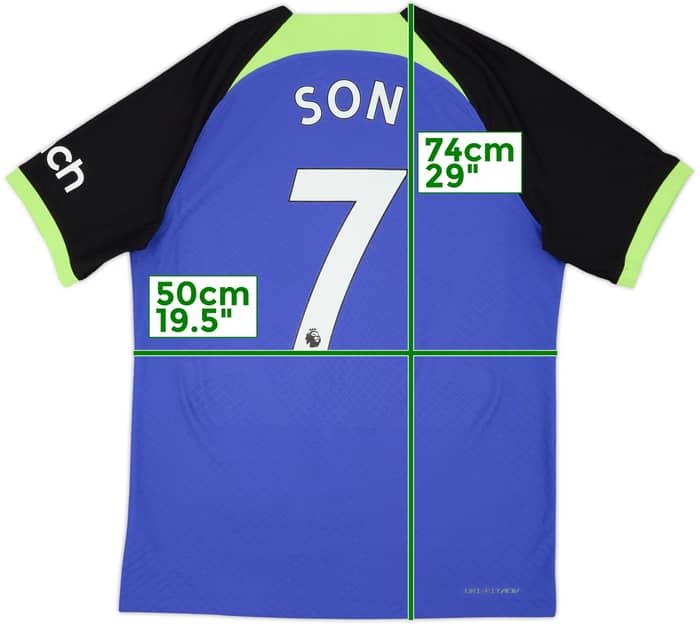 2022-23 Tottenham Authentic Away Shirt Son #7 - 10/10 - (M)