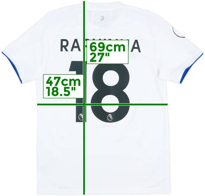 2020-21 Leeds United Home Shirt Raphinha #18 - 8/10 - (S)