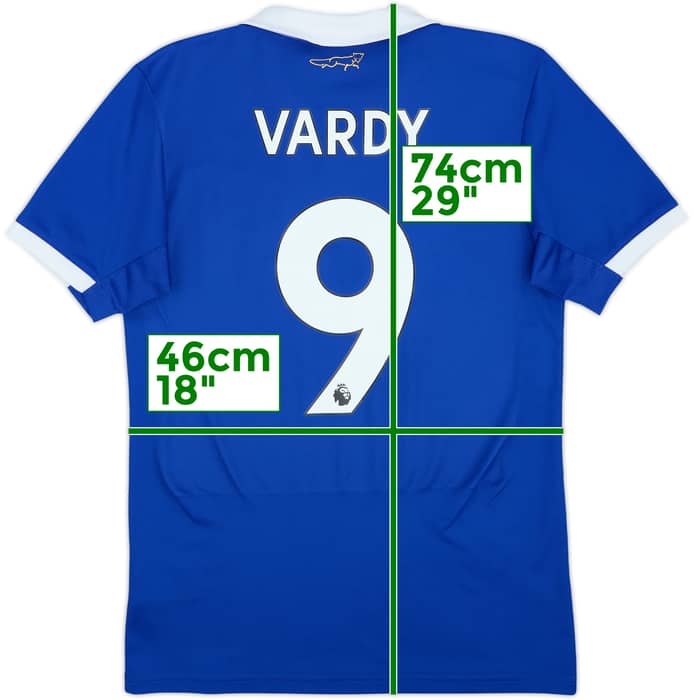 2022-23 Leicester Home Shirt Vardy #9 - 9/10 - (S)