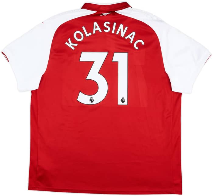 2017-18 Arsenal Home Shirt Kolasinac #31 - 8/10 - (3XL)