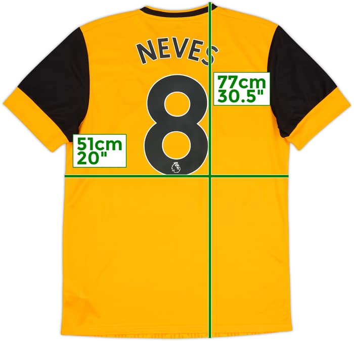 2020-21 Wolves Home Shirt Neves #8 - 8/10 - (M)