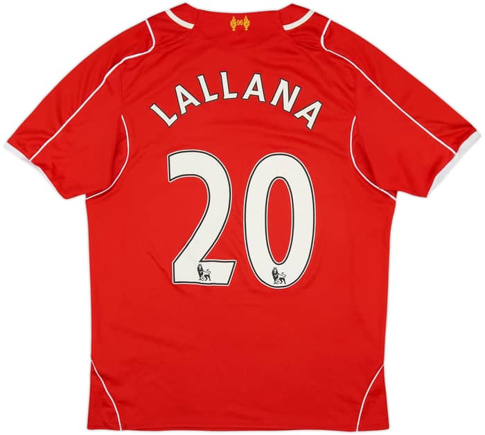 2014-15 Liverpool Home Shirt Lallana #20 - 4/10 - (M)