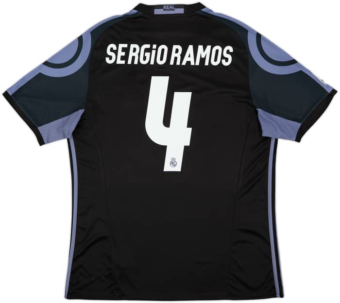 2016-17 Real Madrid Third Shirt Sergio Ramos #4 - 9/10 - (XL)