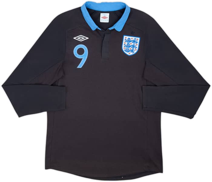 2011-12 England Away L/S Shirt Carroll #9 - 5/10 - (M)