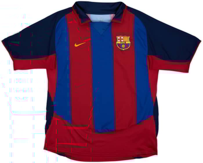 2003-04 Barcelona Home Shirt Ronaldinho #10 - 8/10 - (L)
