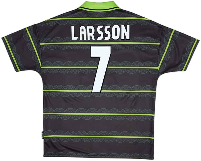 1998-99 Celtic Away Shirt Larsson #7 - 8/10 - (XL)